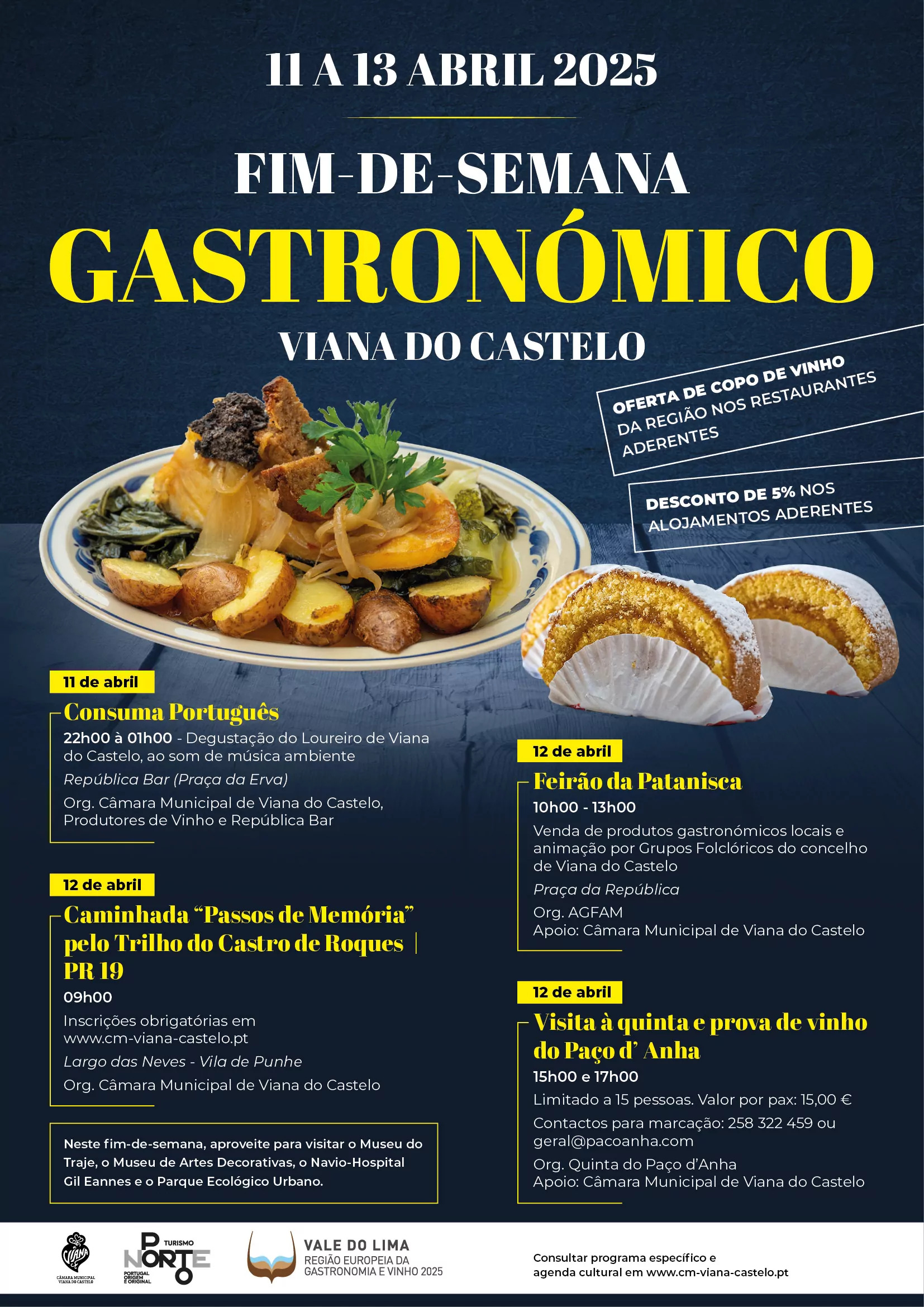 Fim-de-semana Gastronómico de Viana do Castelo de 11 a 13 de abril